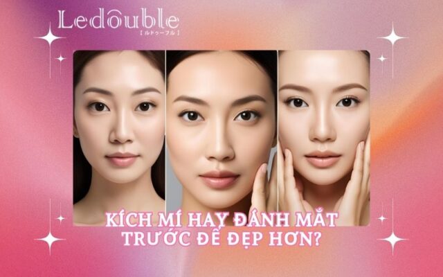 kích mí trước khi đánh mắt